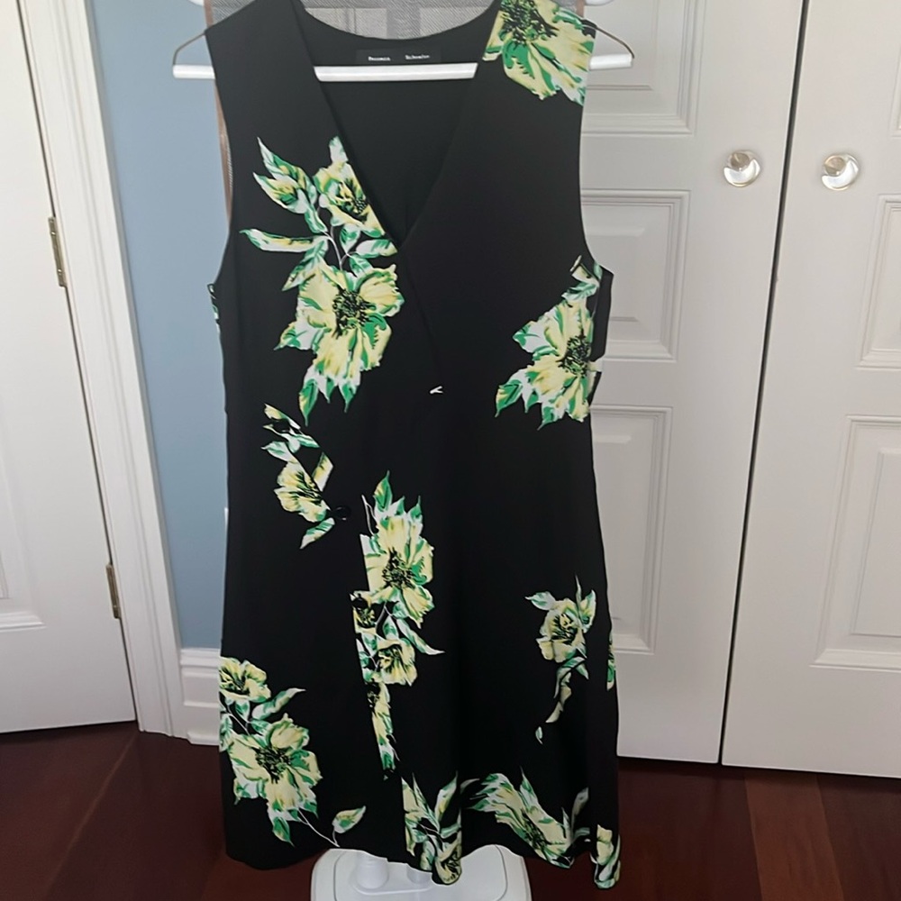 protea schooler silk sleeveless dress bias seam detail fully lined
